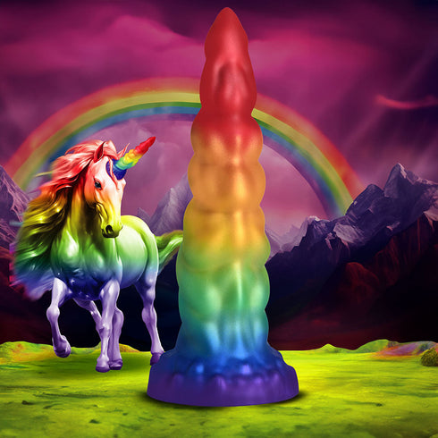 Creature Cocks Rainbow Horn Silicone Dildo (view 7)
