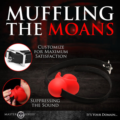 Master Series Extreme Silicone Gag with Locking Strap
