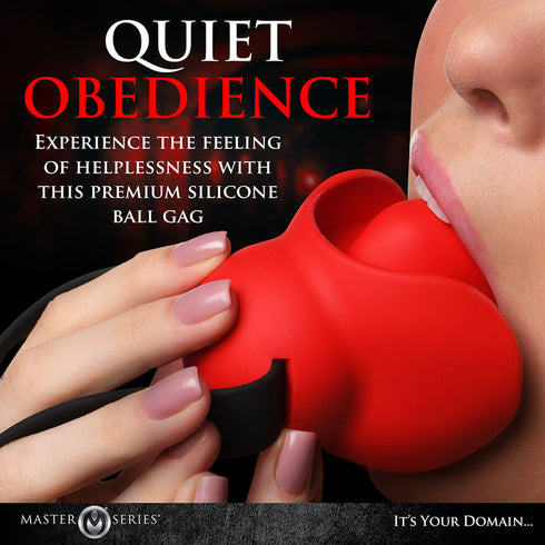 Master Series Extreme Silicone Gag with Locking Strap