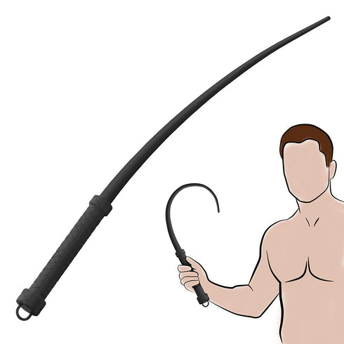 Master Series Viper Tail Silicone Whip Black (view 2)