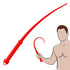 Master Series Viper Tail Silicone Whip Red (view 2)
