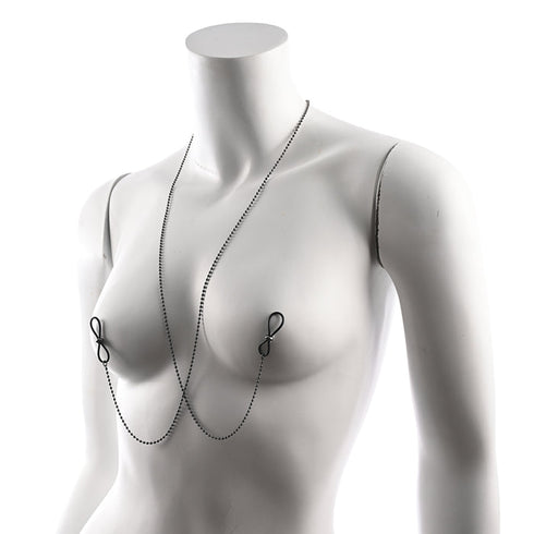 Sportsheets Sex & Mischief Ex's & Oh's Body Jewelry with Nipple Ties