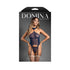 Fantasy Lingerie Domina Mesh Bustier Set with Detachable Choker & G-String