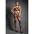 Fantasy Lingerie Sheer Unholy Strappy Gothic Cross Knit Footless Bodystocking Dress O/S (view 2)