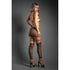 Fantasy Lingerie Sheer Unholy Strappy Gothic Cross Knit Footless Bodystocking Dress O/S (view 3)