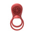 Vibrating Cock Ring Set - Rose Dual Penis Ring with Shaft Vibrator | Couples Sex Toy