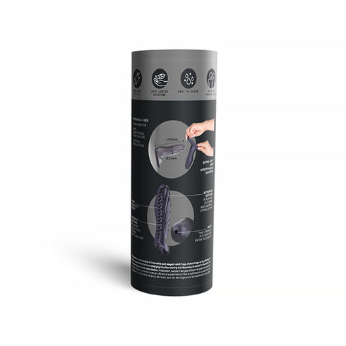 MAN WAN Ryzer Penis Extender and Soft Masturbating Sleeve Black Plum