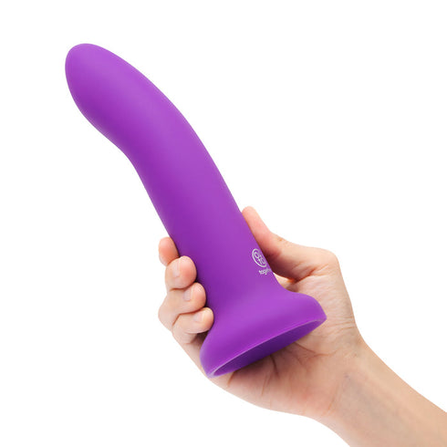Together Duo Silicone 2-Piece 5.5 in. & 8 in. Dildo and Harness Set Purple