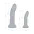 Together Duo Silicone 2-Piece 5.5 in. & 8 in. Dildo and Harness Set Purple