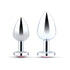 b-Vibe Jewel Metal Training Plug Set
