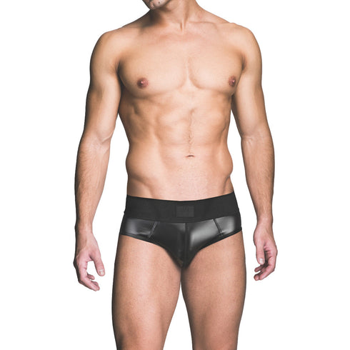 Prowler RED Wetlook Assless Brief Black S (view 2)