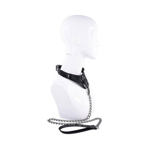 Sportsheets Velvet Noir Collar & Leash