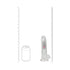 RealRock Wireless Rechargeable Remote Control LED Vibrating 7 in. Dildo Clear