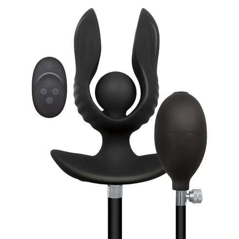 Atomic Vibrating Inflatable Plug Black