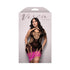 Fantasy Lingerie Vixen Ready Or Not Ombré Knit Asymmetrical Keyhole Halter Dress Black/Pink