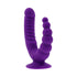 Evolved The Rider Rechargeable Double Vibrator Silicone Purple