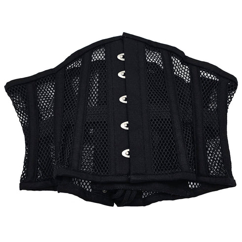 Rouge Mesh Corset Black S/M (view 3)
