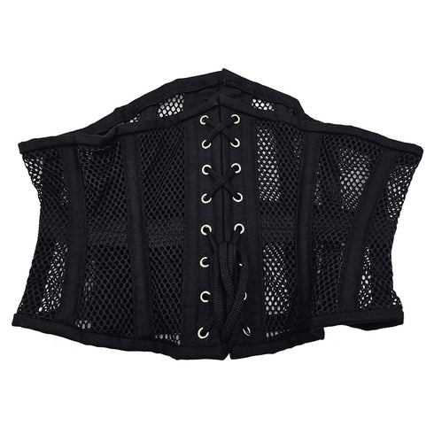 Rouge Mesh Corset Black 3XL/4XL (view 4)