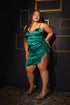 Coquette Holiday Dress Green