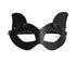 Coquette Pleasure Mask Black with Removable Ears & Adjustable Strap