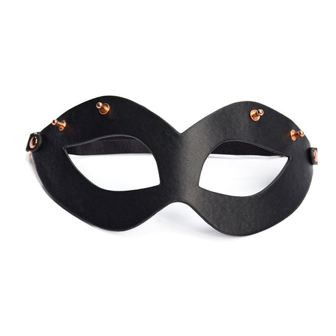 Coquette Pleasure Mask Black with Removable Ears & Adjustable Strap