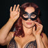 Coquette Pleasure Mask Black with Removable Ears & Adjustable Strap