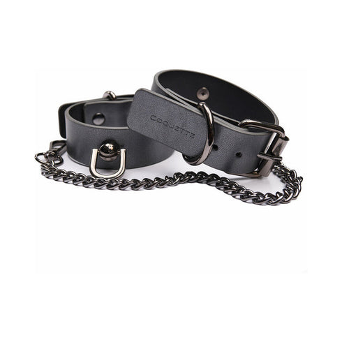 Adjustable Faux Leather with Removable Chain