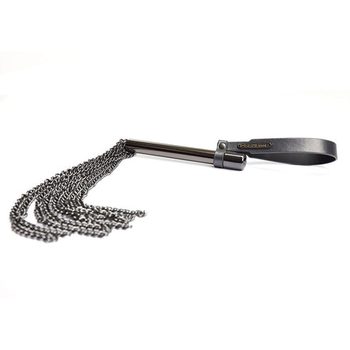 Metal Chain Strands & Vegan Leather Handle