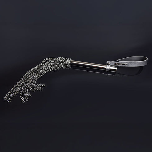 Metal Chain Strands & Vegan Leather Handle