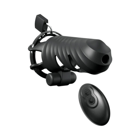 Fantasy C-Ringz Remote-Controlled Vibrating Cock Blocker Black