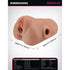 PDX Plus Double Pounder Vibrating Squeeze Stroker Brown