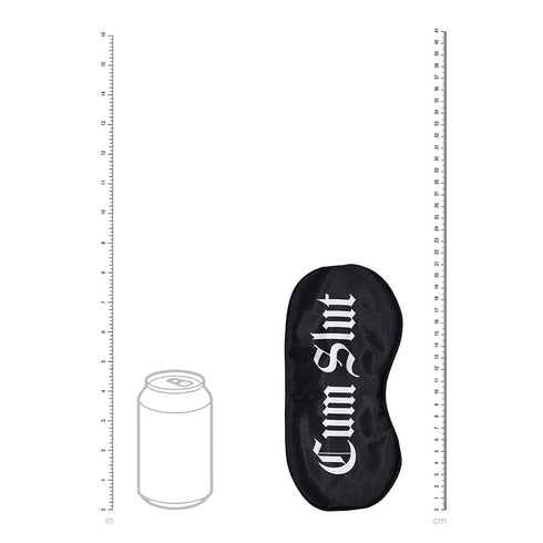 Ouch! Cum Slut Printed Mask Satin Black (view 4)