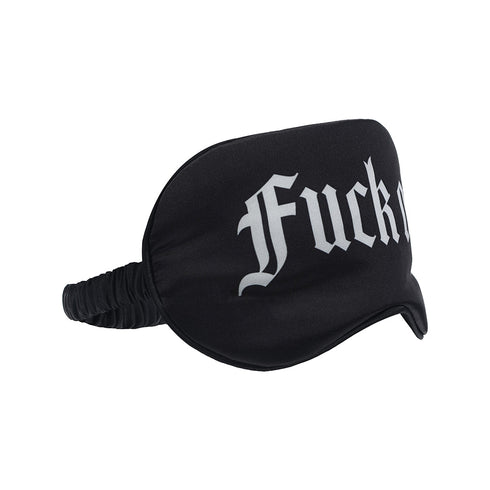 Ouch! Fuck Off Printed Mask Satin Black (view 2)
