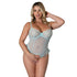 Magic Silk Blue Sky Ruffled Crotchless Playsuit Blue