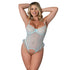 Magic Silk Blue Sky Ruffled Crotchless Playsuit Blue