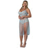Magic Silk Blue Sky Long Chemise & Boy Short Panty Blue