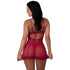 Magic Silk Black Cherry Demi Cup Chemise & Thong Set Cherry