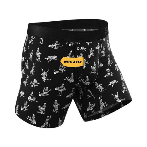 Shinesty The Bare Back Bones Glow-in-the-Dark Skeletons Ball Hammock Pouch Underwear with Fly 5XL (view 2)