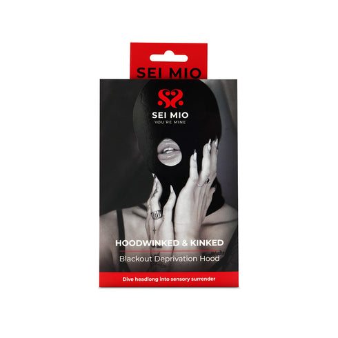 SEI MIO Hoodwinked and Kinked Deprivation Hood with Blackout Panel