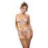 Fantasy Lingerie Radiance Diamond Bra, Garter Belt & Open Back Panty Set