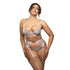 Fantasy Lingerie Radiance Diamond Bra, Garter Belt & Open Back Panty Set