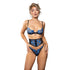 Fantasy Lingerie Radiance Sapphire Bra, Waspie with Busk Detail & G-String