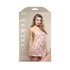 Fantasy Lingerie Opulence Pearl Draped Open-Back Halter Chemise & Crotchless G-String Light Pink