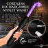 Master Series Elektrawand Rechargeable E-Stim Wand with Attachments Black