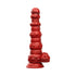 Tentra Rengol Studded Demon Thrusting Dildo Red (view 2)