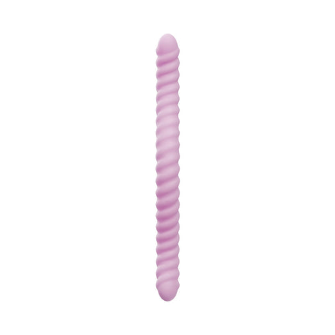 Tentra Cor Unicorn Horn Double-Ended Vibrating Dildo Pink (view 3)