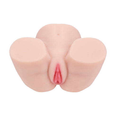 Xkin Bodyforms Vivica Lenore Dual Entry Vibrating Masturbator Beige