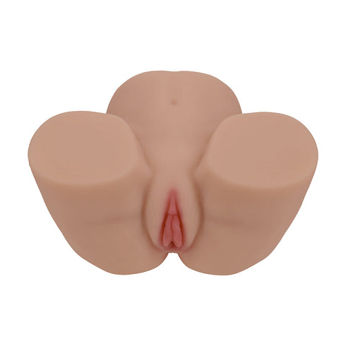 Xkin Bodyforms Lux Arden Dual Entry Vibrating Masturbator Tan