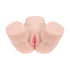 Xkin Bodyforms Elina Rosewood Dual Entry Vibrating Masturbator Beige