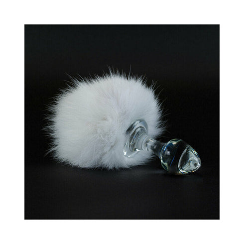 Crystal Delights Magnetic Bunny Tail Plug White (view 3)